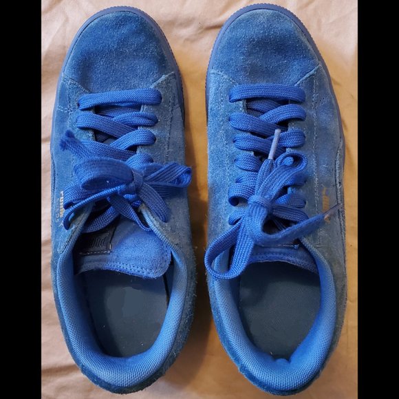 puma suede classic iced royal blue